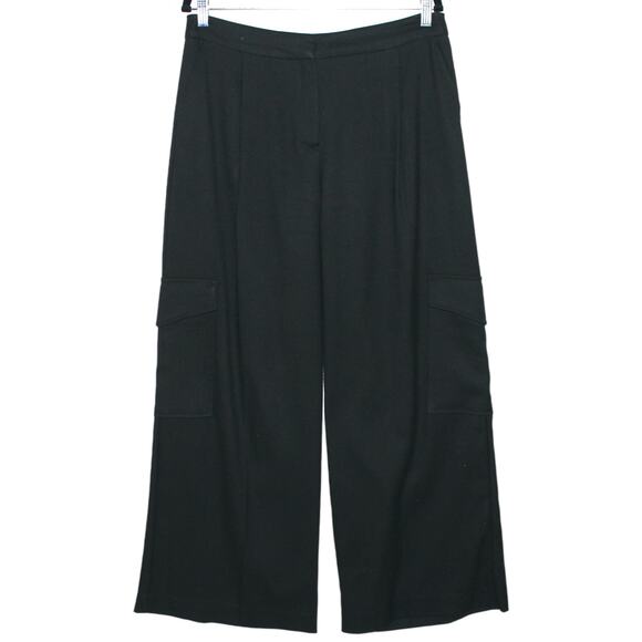 KOTON Arzu Sabanci Wide Leg Black Pants Size EU 42 Large - Picture 4 of 13